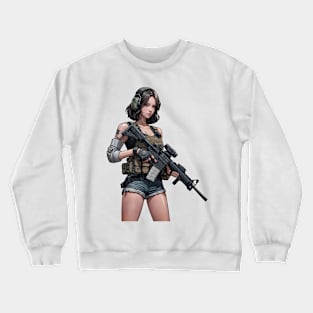 Tactical Girl Crewneck Sweatshirt